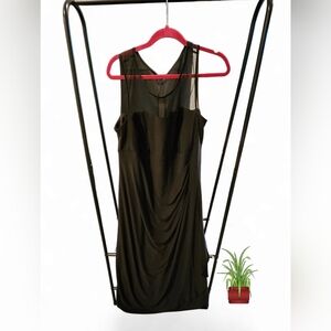 Scarlett Black Halter Sundress Cocktail Ruching Ruffle Plus 20w